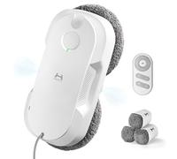 HUTT DDC56 Robot Limpiacristales, Robot Limpiador de Ventanas Automático con Control Remoto - Sistema de Pulverización Bidireccional, Navegación Inteligente y Seguridad Anticaídas