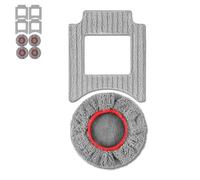 HUTT Paños de Microfibra Originales Robot limpiacristales, Sistema de Doble Pad, 8 Unidades (4 Redondos + 4 Cuadrados), compatibles con R10 / 10