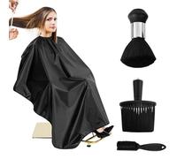 Huucozn 3 PCS Cepillos de Cuello de Peluquería con 1 Capa para Cortar Pelo, Cepillo de Cuello para Barbero, Capa de Peluqueria, Accesorios para Barberos, Salones y Uso Doméstico