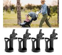 Huucozn 4 PCS Portavasos para Cochecito, Sujetavasos Carrito Bebe con Rotación 360°, Sujetavasos para Padres para Silla de Paseo, Portabotellas para Carro, Bicicletas, Scooters y Sillas de Ruedas