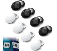 Huucozn Imanes para Dorsales de Carrera, 8 Pares/16uds Portadorsal Magnetico sin Dañar la Ropa, Imanes Porta Dorsales para Running para Maratón, Triatlón y Eventos Deportivos con Fijación Segura