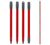 Huucozn Mango de Fregona Compatible con Vileda Spin Turbo - MangoTelescópico Ajustable para Fregona de 76 a 147 cm- Mango Metálico para Fregonas de 4 Secciones, Repuesto deMango Fregona para Limpiar