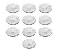 Huudngeje 10 Piezas de Plástico para Decoración de Uñas, Caja de Almacenamiento Giratoria, Rueda Vacía, Cuentas de Diamantes de Imitación, Rebanadas Transparentes