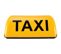 Huudngeje 12V Impermeable SeñAl Superior Medidor MagnéTico LáMpara de Cabina Luz LED LáMpara de SeñAl Taxi - Amarillo