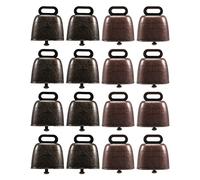 Huudngeje 16 Piezas Vaca Caballo Oveja Pastando Campanas de Cobre PequeñAs Campanas de LatóN Ganado Cabra Granja Campana Ruidosa Larga Distancia Caballo Campanas de Hierro