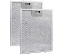 Huudngeje 2 Piezas Filtros de Campana Extractora Filtro de Ventilación Extractor de Metálica 320X260 mm Campanas de Cocina Filtro de Aceite Grasa para Campana Extractora