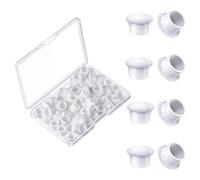 Huudngeje 50 Tapones de Plástico de 10 mm (3/8 Pulgadas) para Tapones de Orificios, Tapones de Orificios para Tornillos para Puertas, Sillas, Armarios, Estantes