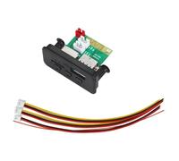 Huudngeje Actualización de Bluetooth 5.0 Radio de Coche Reproductor de MP3 5V 12V WMA Placa Decodificadora Módulo de Audio FM TF USB 3.5 mm AUX para Automóviles Negro