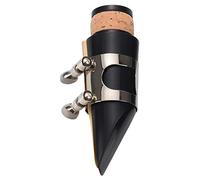 Huudngeje Black Plastic B Boquilla y boquilla para clarinete plano Instrumentos de viento de madera