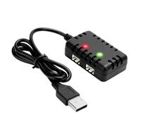 Huudngeje Cargador 2 en 1 2S 7,4 V con Conector XH-3P para Coches y Camiones RC AX24 SCX24 UTB18 SCX24, Baterías de Litio 2S 7,4 V