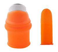 Huudngeje Cuchillo de Pulgar de Silicona para JardineríA con Cunas de Dedo Selector de Cuchillo de Pulgar para Frutas Vege-L