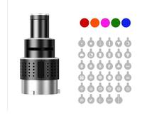 Huudngeje Fotografía Flash Snoot Lente Cónica Modelado de Video Forma Kit de Luz de Estudio Fotográfico con Lente de Óptico 35 Gobos