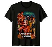 huUKH7HGT Cattle Queen of Montana (1954) Movie Poster Inspired T-Shirt Black M