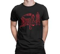 huUKH7HGT Death Band T-Shirt Black 3XL