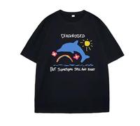 huUKH7HGT Diagnosed But Something Ain't Right T Shirt Black XXL
