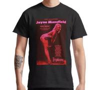 huUKH7HGT Jayne Mansfield Movie Actress T-Shirt Black L