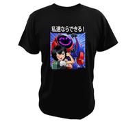 huUKH7HGT Peni Parker T Shirt Siperman Into The SpiderVerse Men T Shirt Black XL
