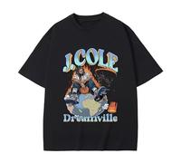 huUKH7HGT Rapper J. Cole The Fader Dreamville Graphics Tshirt Black XL