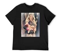 huUKH7HGT Smiling Bliss Doll T-Shirt Black 3XL