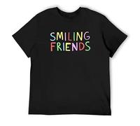 huUKH7HGT Smiling Friends Funny T-Shirt Black M