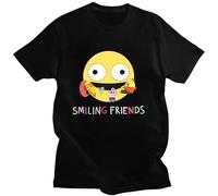 huUKH7HGT Smiling Friends T-Shirt Black M