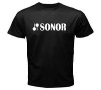 huUKH7HGT Sonor Drums Cymbals Logo Men's T-Shirt Black XL
