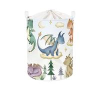 HUUMONSS Cesta Ropa Sucia Dinosaurios Cestos Almacenaje para Niños, 63L | Plegable Impermeable Grande de Tela con Tapa, Cesta de Juguete Libros Ropa Sucia, Baño Dormitorio,Árbol