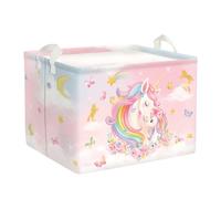 HUUMONSS Cesta Ropa Sucia Unicornio Cestos Almacenaje para Niños, 36L | Plegable Impermeable Grande de Tela, Cesta de Juguete Libros Ropa Sucia, Baño Dormitorio,Flores
