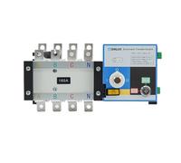 HUUOQIWY ATS Dual Power Automatic Transfer Switch AC220V 100A 160A 4P for Diesel Generator Parts Control Module Circuit Breaker(160A 4P ATS)