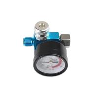 HUUOQIWY Filtro de Aire Separador de Agua y Aceite de 1/5 Pieza for compresor, Pistola pulverizadora, Piezas de presión Europeas de 1/4''(1 Pcs,Regulator)