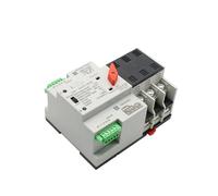 HUUOQIWY Interruptor de Transferencia automático Mini ATS, 2/3/4P, 100 A, 110 V/220 V, selector de Potencia Dual, for energía Solar fotovoltaica, Carril DIN(220v,4P)