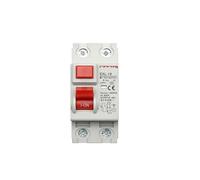 HUUOQIWY Interruptor diferencial de Seguridad, 2P, 10/30 mA, Tipo A, Interruptor diferencial(2p 40a,10mA)