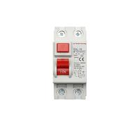 HUUOQIWY Interruptor diferencial de Seguridad, 2P, 10/30 mA, Tipo A, Interruptor diferencial(30ma-25a)