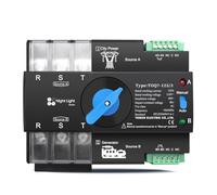 HUUOQIWY Interruptor selector eléctrico de Transferencia automática de Doble Potencia, trifásico, ATS 3P, 63 A, 100 A, 110 V, 120 V, ininterrumpido, 1 Unidad(63A)