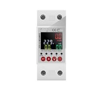 HUUOQIWY Medidor de energía Inteligente de 63 A CA 230 V, medidor de kilovatios-Hora, protección contra Fugas, sobretensión y subtensión, relé.