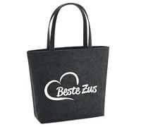huuraa acquirente Beste Zus Borsa regalo per la spesa 22 litri Feltro melange antracite Beste Zus Presente