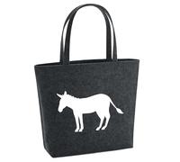 Huuraa acquirente Burro Borsa regalo per la spesa 22 litri Feltro melange antracite Burro Presente
