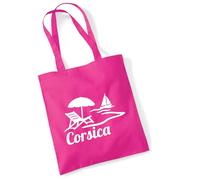 huuraa acquirente Corsica Borsa regalo in juta fucsia 10 litri cotone Corsica Attenzione