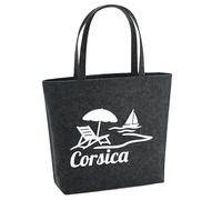 Huuraa acquirente Corsica Borsa regalo per la spesa 22 litri Feltro melange antracite Corsica Presente
