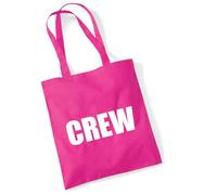 huuraa acquirente Crew Schriftzug Borsa regalo in juta fucsia 10 litri cotone Crew Schriftzug Attenzione
