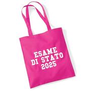 huuraa acquirente Esame di Stato 2025 Borsa regalo in juta fucsia 10 litri cotone Esame di Stato 2025 Attenzione