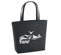 huuraa acquirente Fanø Borsa regalo per la spesa 22 litri Feltro melange antracite Fanø Presente