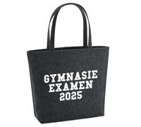 huuraa acquirente Gymnasieexamen 2025 Borsa regalo per la spesa 22 litri Feltro melange antracite Gymnasieexamen 2025 Presente