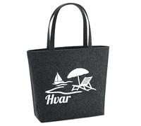 huuraa acquirente Hvar Borsa regalo per la spesa 22 litri Feltro melange antracite Hvar Presente