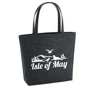 huuraa acquirente Isle of May Borsa regalo per la spesa 22 litri Feltro melange antracite Isle of May Presente