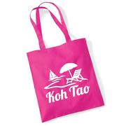 huuraa acquirente Koh Tao Thailand Borsa regalo in juta fucsia 10 litri cotone Koh Tao Thailand Attenzione