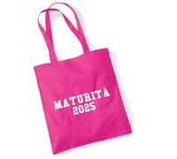 huuraa acquirente Maturità 2025 Borsa regalo in juta fucsia 10 litri cotone Maturità 2025 Attenzione