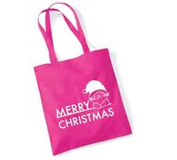huuraa acquirente Merry Christmas Katze Borsa regalo in juta fucsia 10 litri cotone Merry Christmas Katze Attenzione
