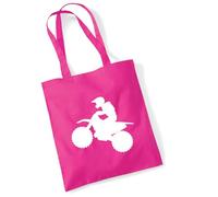 Huuraa acquirente Motocross Borsa regalo in juta fucsia 10 litri cotone Motocross Attenzione