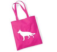 huuraa acquirente Pastor Alemán Borsa regalo in juta fucsia 10 litri cotone Pastor Alemán Attenzione